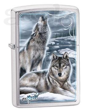 Зажигалка Zippo 28002 Mazzi Winter Howling Wolves
