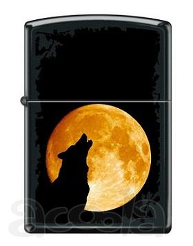 Зажигалка Zippo 6026 Wolf Howling at Moon