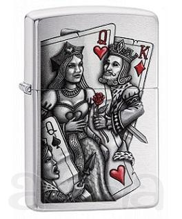 Зажигалка Zippo 79206 King and Queen