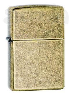 Зажигалка Zippo 201FB Antique Finish Brass